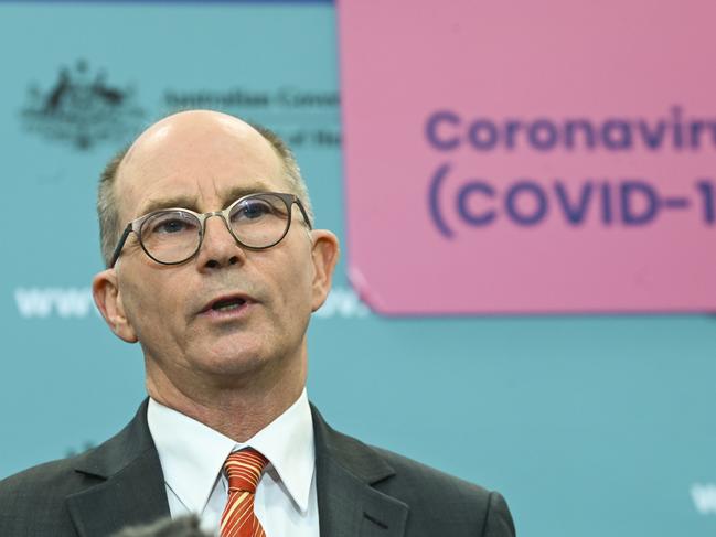 Deputy chief medical officer Professor Paul Kelly. Picture: AAP Image/Lukas Coch