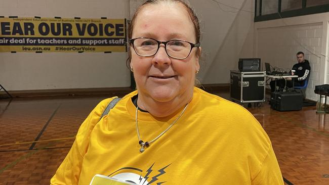 Leeton Catholic school teacher Elizabeth Watford said staffing was an issue. Picture: Patrick Morrow