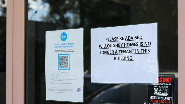 Willoughby Homes has packed up and left its Castle Hill offices just weeks after a news.com.au investigation. Picture: NCA Newswire / Gaye Gerard