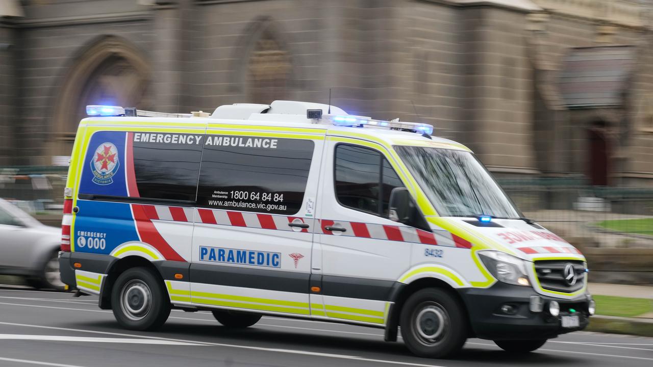 A child was transported to Geelong University Hospital after being bitten by a snake on Thursday evening. Picture: Mark Wilson