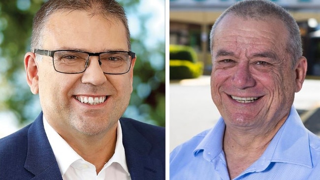 Toohey MP Peter Russo (right) has claimed victory over his LNP challenger Warren Craze. Picture: Facebook