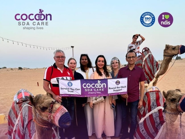 Zaffar Khan and staff from Cocoon SDA on various overseas travel trips.