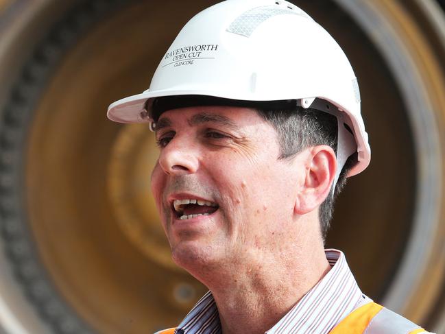 BESTSHOT NEWCASTLE, AUSTRALIA - NewsWire Photos - April 8, 2021. Newly nominated Nationals candidate for the Upper Hunter, David Layzell, at Glencore's Ravensworth coal mine north west of Singleton. Picture: NCA NewsWire / Peter Lorimer.