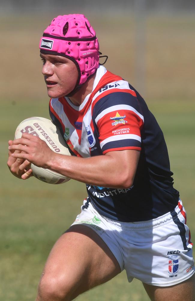 St Patrick's College's Adam McSherry. Aaron Payne Cup. Trinity Bay SHS against St Patrick's College Mackay at Townsville Brothers Leagues Club. Picture: Evan Morgan