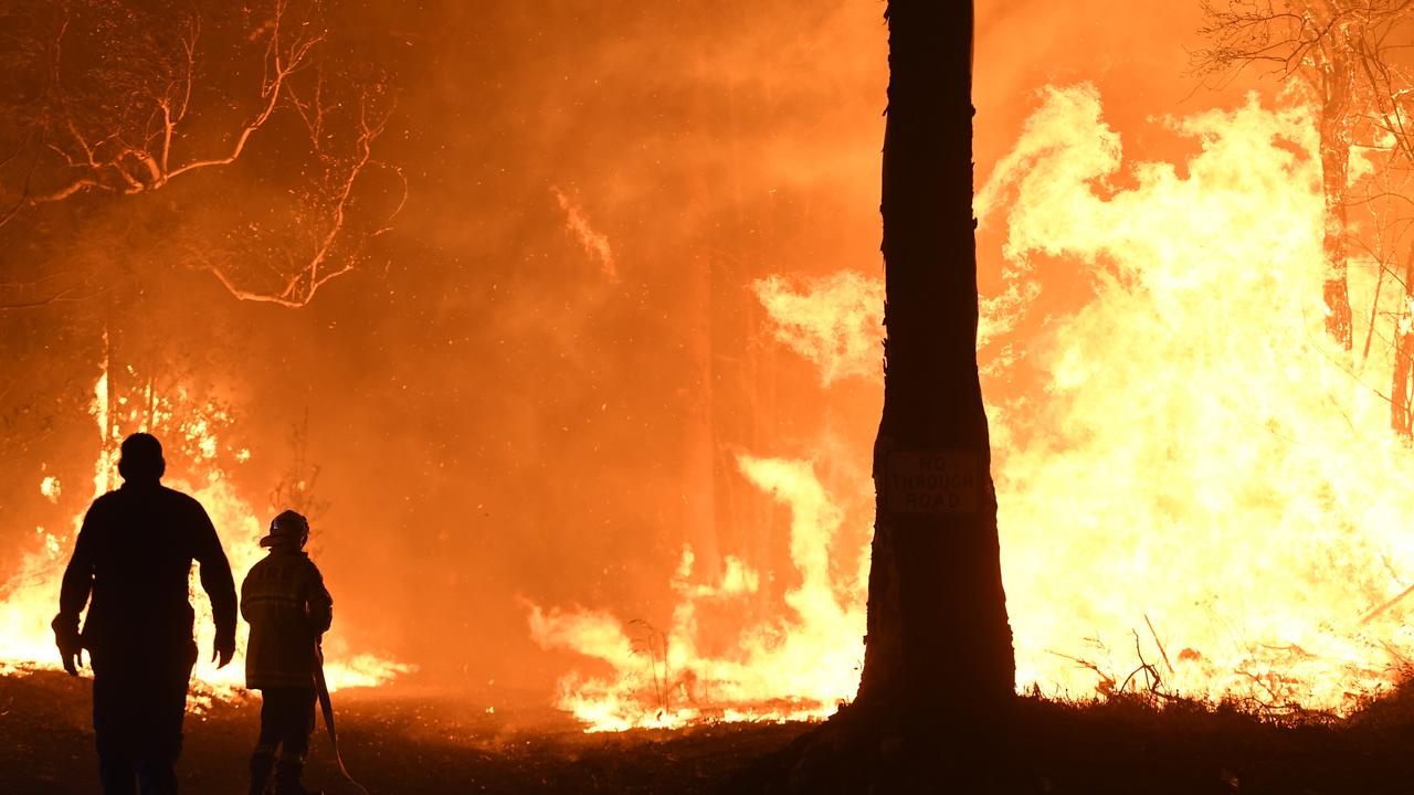 The fire, spanning 47,400 hectares, is still out of control. Picture: AAP Image/Dean Lewins