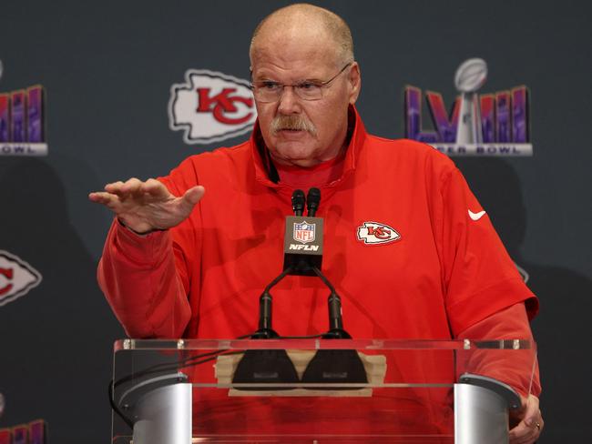 Chiefs head coach Andy Reid. Picture: AFP