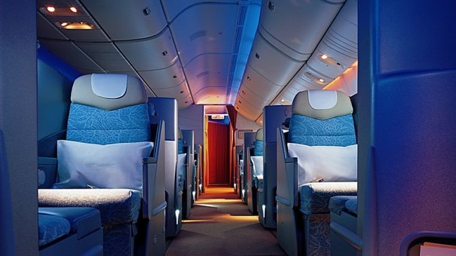 business class - in Etihad flights between Sydney and London Heathrow via Abu Dhabi. Supplied by Etihad Airways Ltd.