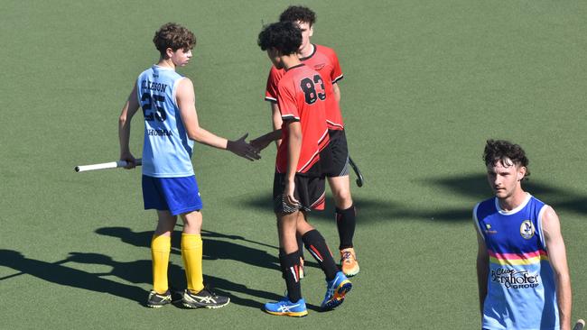 Division 2, Rockhampton versus Toowoomba at the Hockey Queensland under-18 menâ€™s state championships in Rockhampton from April 25 to 28, 2024.