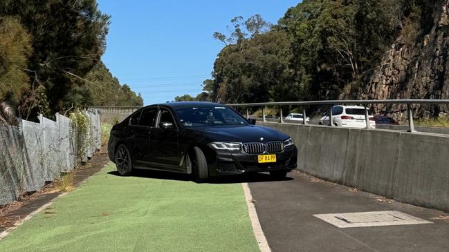 NSW Police hidden on Alford's Point Bridge in the Sutherland Shire. Photo: David McCowen