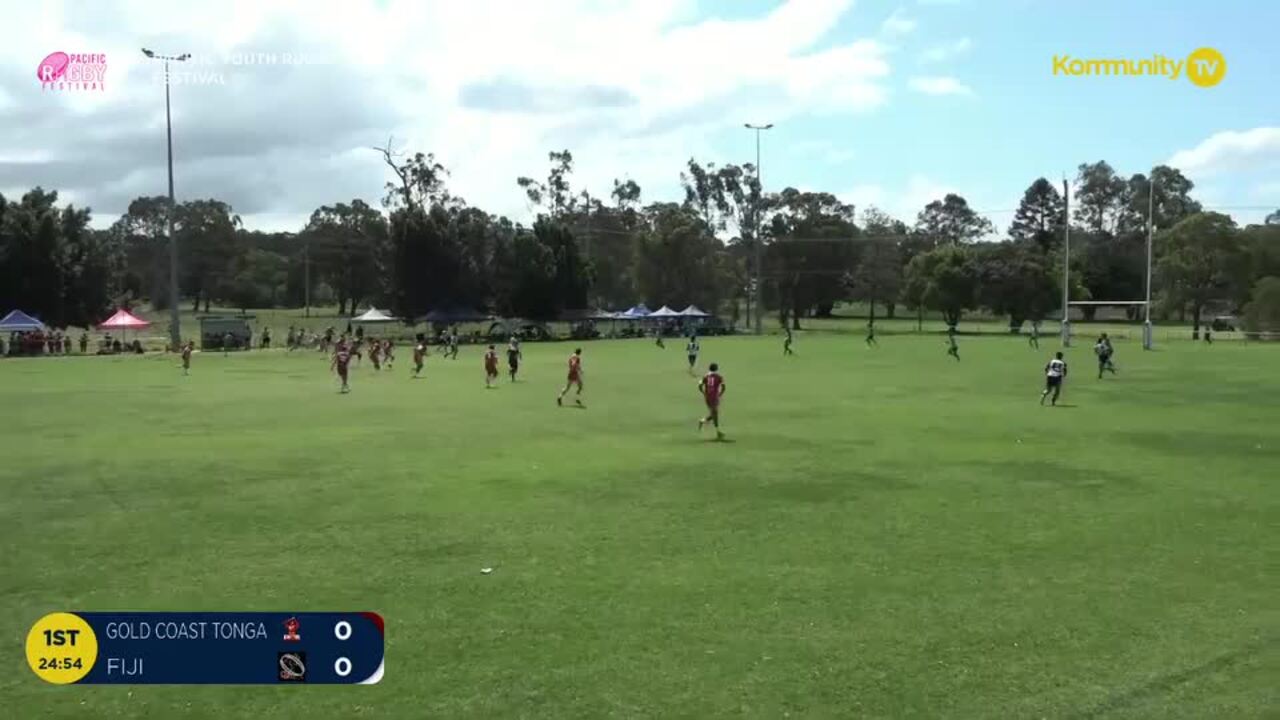 Replay: Fiji v Gold Coast Tonga (U16 boys 5th PO)—2024 Pacific Youth Rugby Festival Day 3