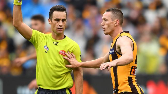AFL greats aren’t happy with the current state of umpiring. Picture: Getty