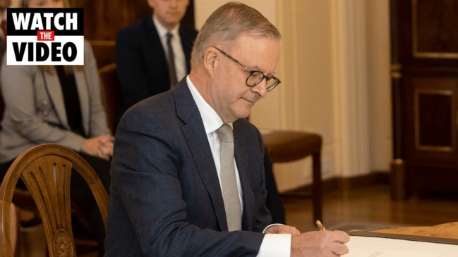 Anthony Albanese sworn in as Prime Minister