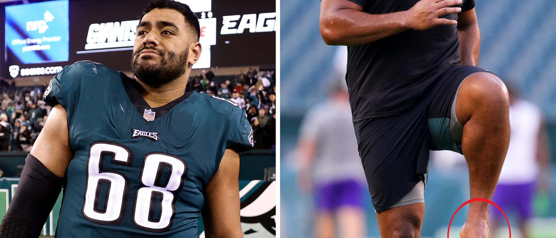 Eagles' Jordan Mailata may change 'barefoot routine' for Super Bowl