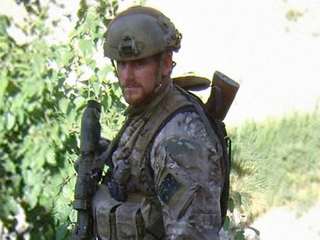 SAS Corporal Ben Roberts-Smith photographed immediately after the action that won him the Victoria Cross in Afghanistan. SUPPLIED PHOTO.