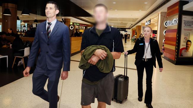 Police arrested a man, 34, at Sydney airport. Picture: NSW Police