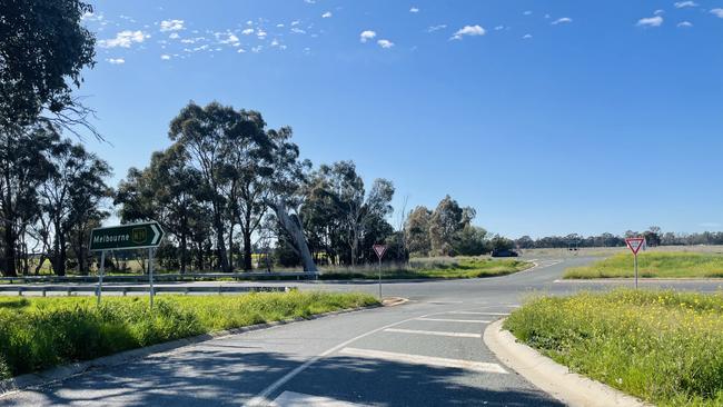 A man has died after his car veered off the road and hit a tree south of Shepparton. Picture: Jack Colantuono