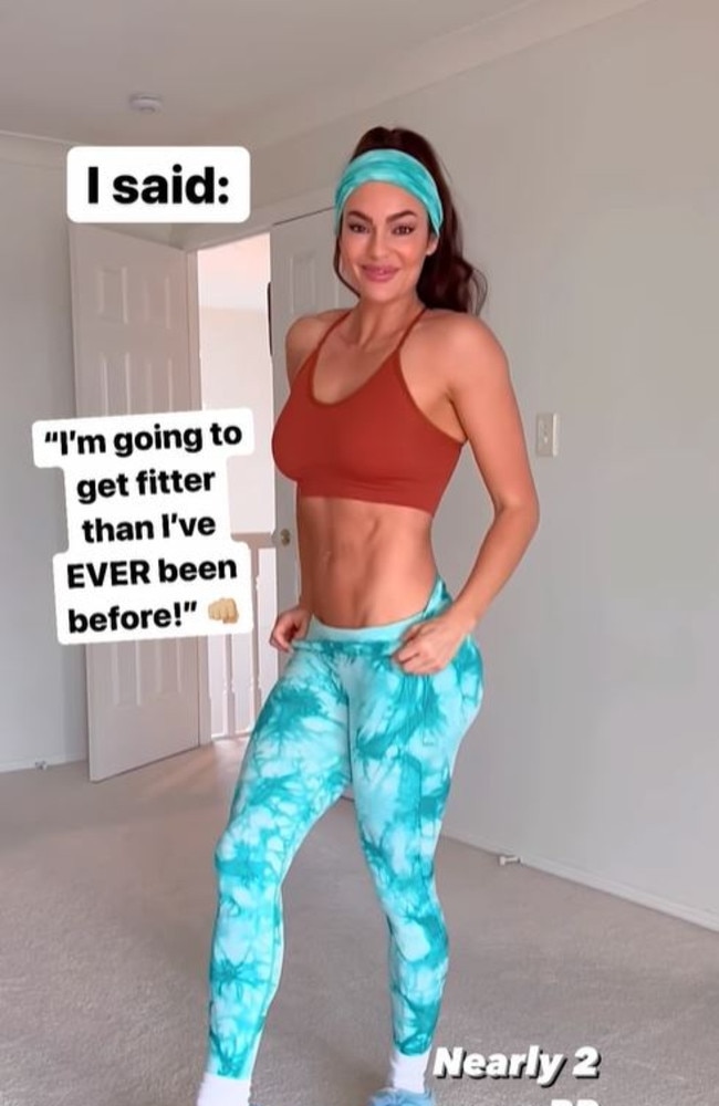Emily Skye's body two years post partum. Picture: Instagram/Emily Skye.
