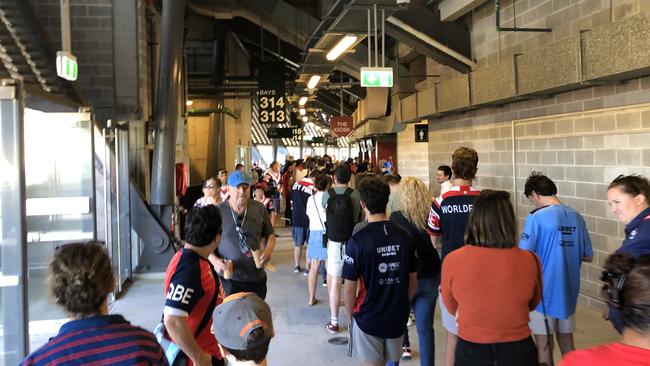 Long lines for below average food at sports grounds is something Aussie fans know all too well.