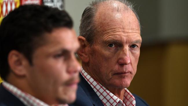 Wayne Bennett knew Roberts needed support to stay on track. Picture: AAP Image/Dan Peled