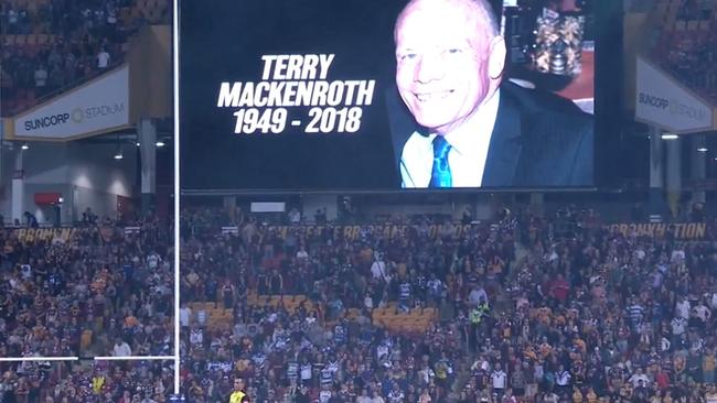 A minute’s silence was held at Suncorp Stadium following the former politician’s death. File picture