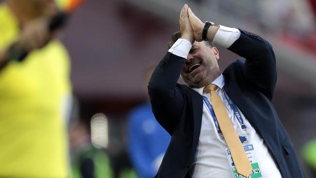 Ange Postecoglou ran through a gamut of emotions during the game.