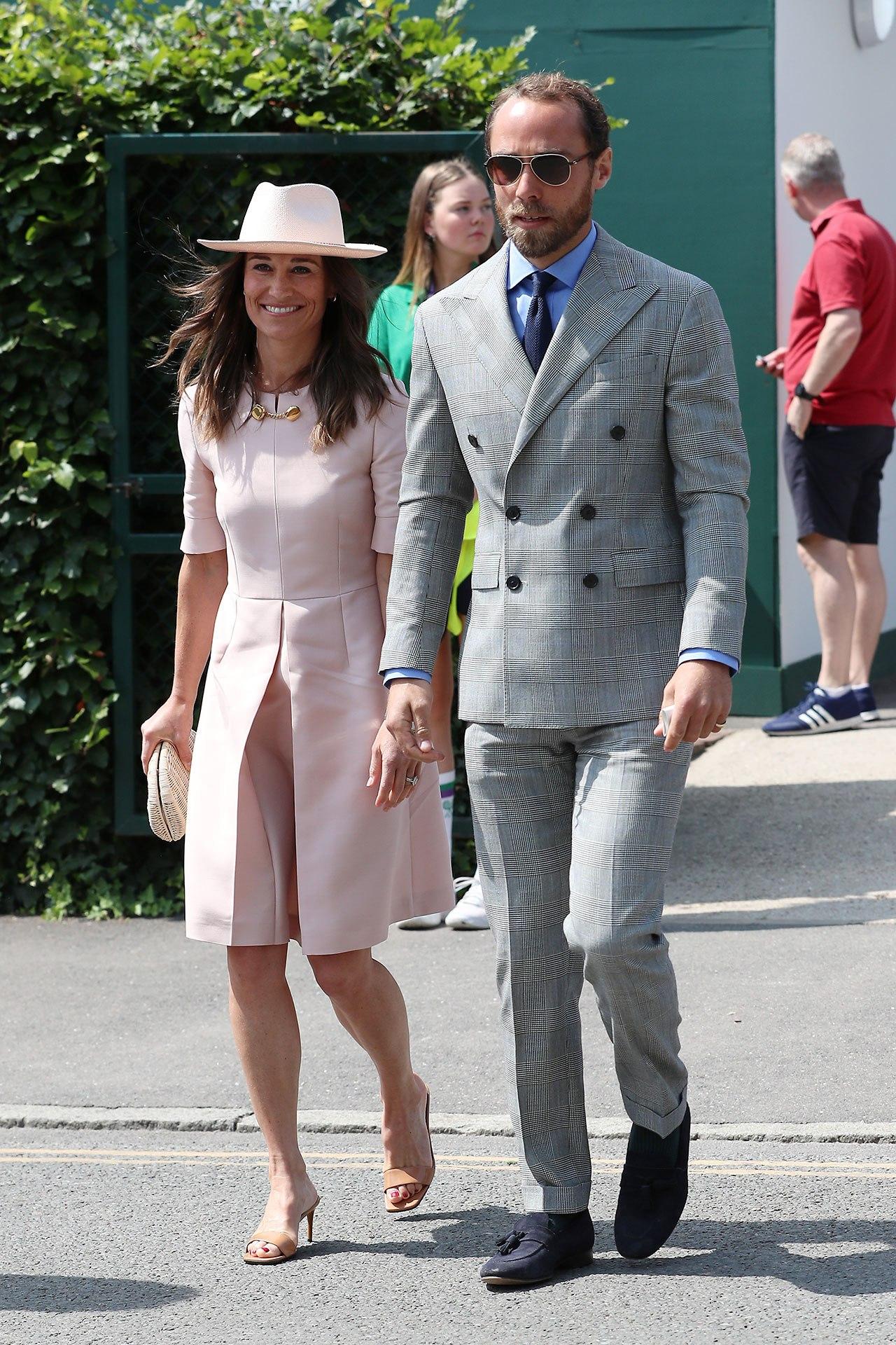 Pippa Middleton is patriotic in pink Stella McCartney at Wimbledon 2019 Vogue Australia