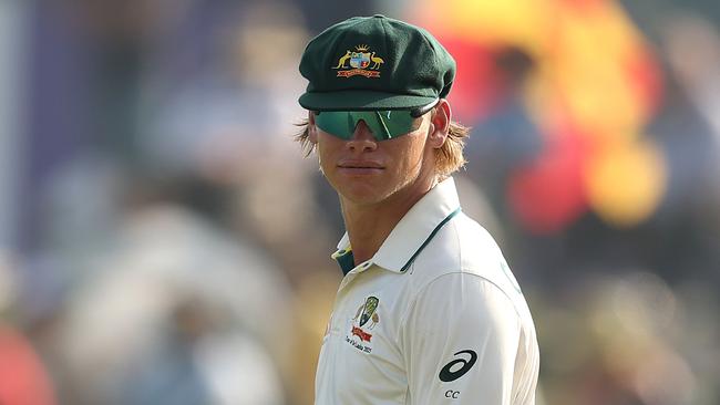 GALLE, SRI LANKA - FEBRUARY 06: Cooper Connolly of Australia looks on during day one of the Second Test match in the series between Sri Lanka and Australia at Galle International Stadium on February 06, 2025 in Galle, Sri Lanka. (Photo by Robert Cianflone/Getty Images)