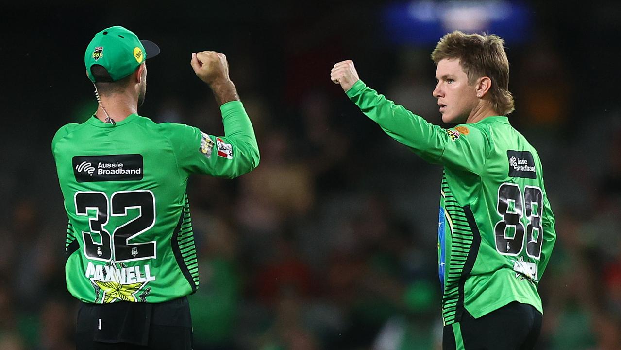 Maxwell and Adam Zampa, who was close to returning home. Picture: Mike Owen/Getty Images