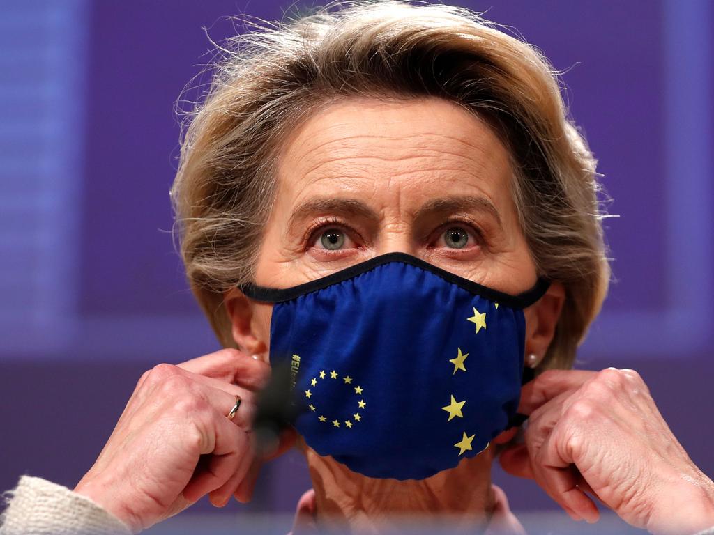 European Commission President Ursula von der Leyen invoked Shakespeare when she said “parting is such sweet sorry” as the EU and UK officially cut ties. Picture: AFP