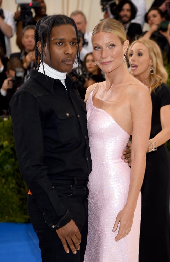 A$AP Rocky and Gwyneth Paltrow at the 2017 Met Gala.