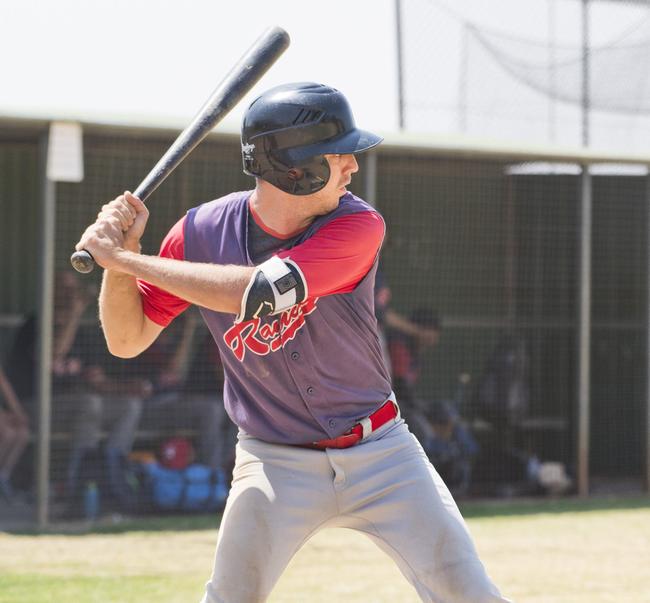 Sean Rodgers bats for Rangers.