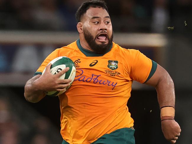 Taniela Tupou’s hopes of a starting spot against the British and Irish Lions may have taken a hammer blow. Picture: David Rogers/Getty Images