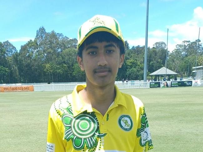 Queens cricketer Hrihan Malhotra. Picture: Supplied.