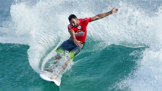 Joel Parkinson. Action at the 2015 Quiksilver/Roxy Pro at Snapper Rocks. Pics Tim Marsden