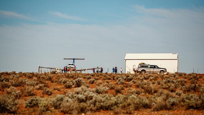 The Royal Flying Doctor service visits Outback stations in the Coober Pedy region in far north South Australia. The Royal Australian College of General Practitioners said this week that changes to placement of overseas doctors in 2022 had ‘drained doctors from rural and remote ­communities’. Picture Matt Turner