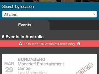 The local production of Les Miserable has been targeted by ticket scalpers, via the Viagogo site. Picture: Contributed