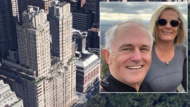 Malcolm and Lucy Turnbull are believed to be headed for New York for six weeks where they own an apartment in the famous twin-towered building, The Century.