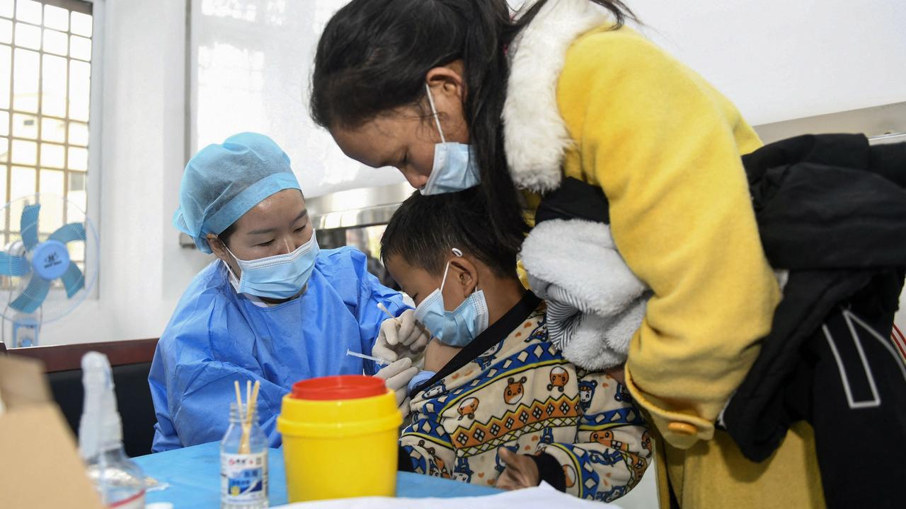 Despite having a high vaccination rate, China is still refusing to reopen. Picture: AFP