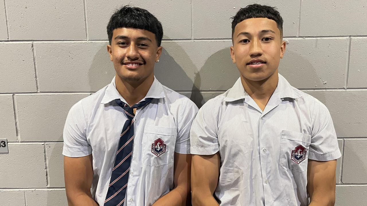 Blake Tikinau (Year 10) and Malachi Kirk (year 9) are respective captains at Ipswich SHS.