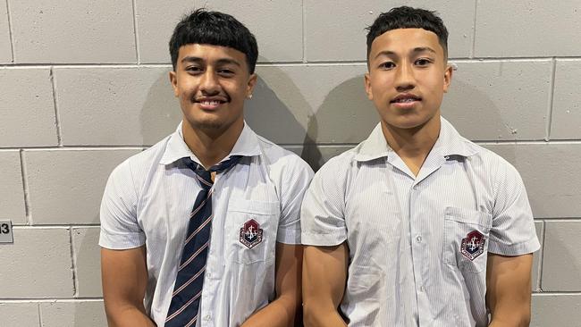 Blake Tikinau (Year 10) and Malachi Kirk (year 9) are respective captains at Ipswich SHS.
