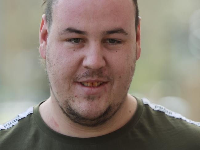 ADELAIDE, AUSTRALIA - NewsWire Photos JULY 13, 2021: Joshua Dean Matthews outside the Adelaide Magistrates Court. He appeared in court to answer charges on driving unlicensed and illegal vehicle modifications Picture: NCA NewsWire / David Mariuz