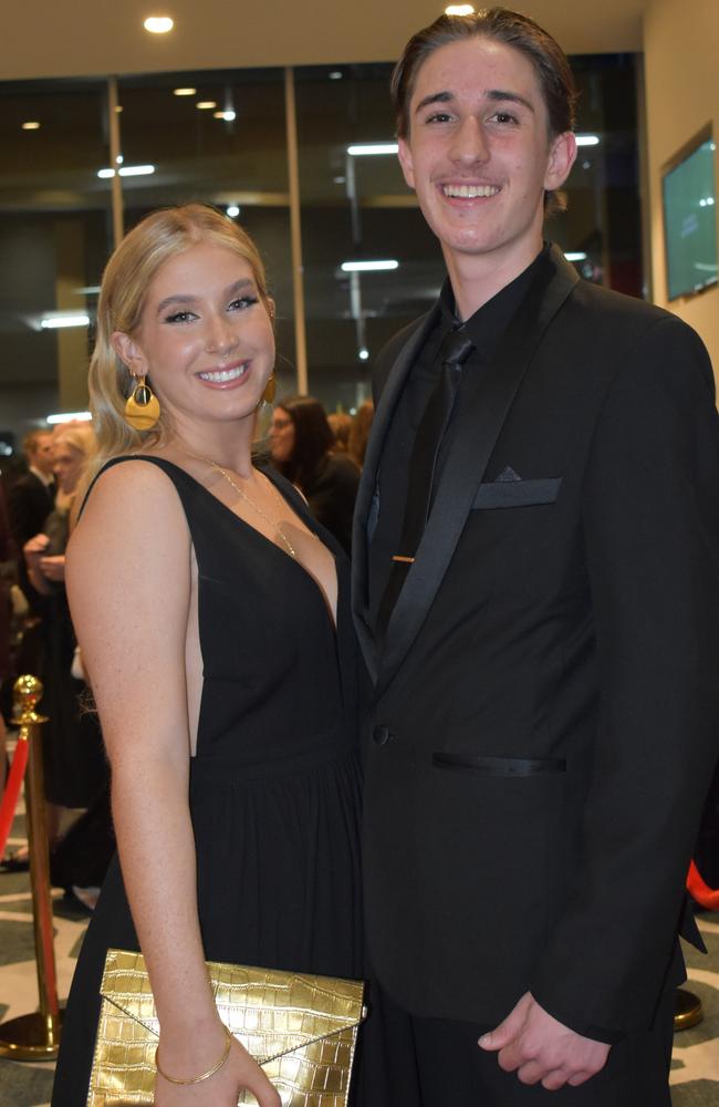 Laela McBurnie and Joey Allen at the 2022 Maroochydore State High formal.