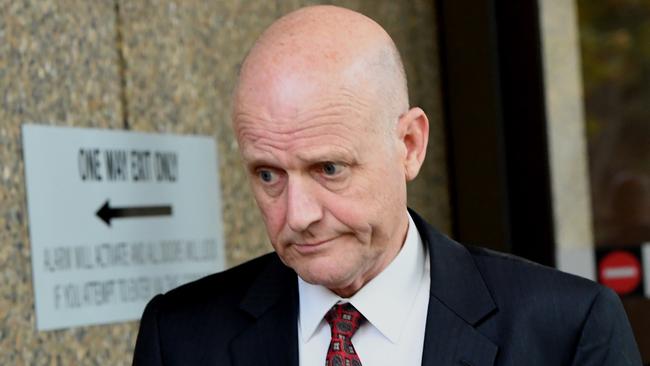 Former Liberal Democrats Senator David Leyonhjelm leaves the Federal Court. Picture: AAP Image/Peter Rae