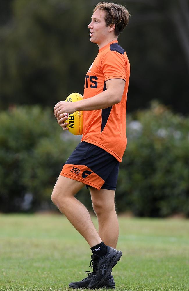 Can the oft-injured Toby Greene get back on the park to make GWS even more dangerous? Picture: AAP