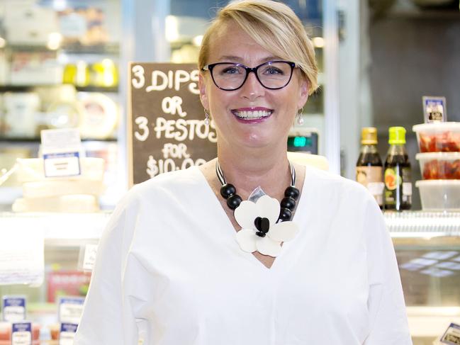 Lord Mayor Sally Capp at Queen Victoria Market. Picture: Sarah Matray