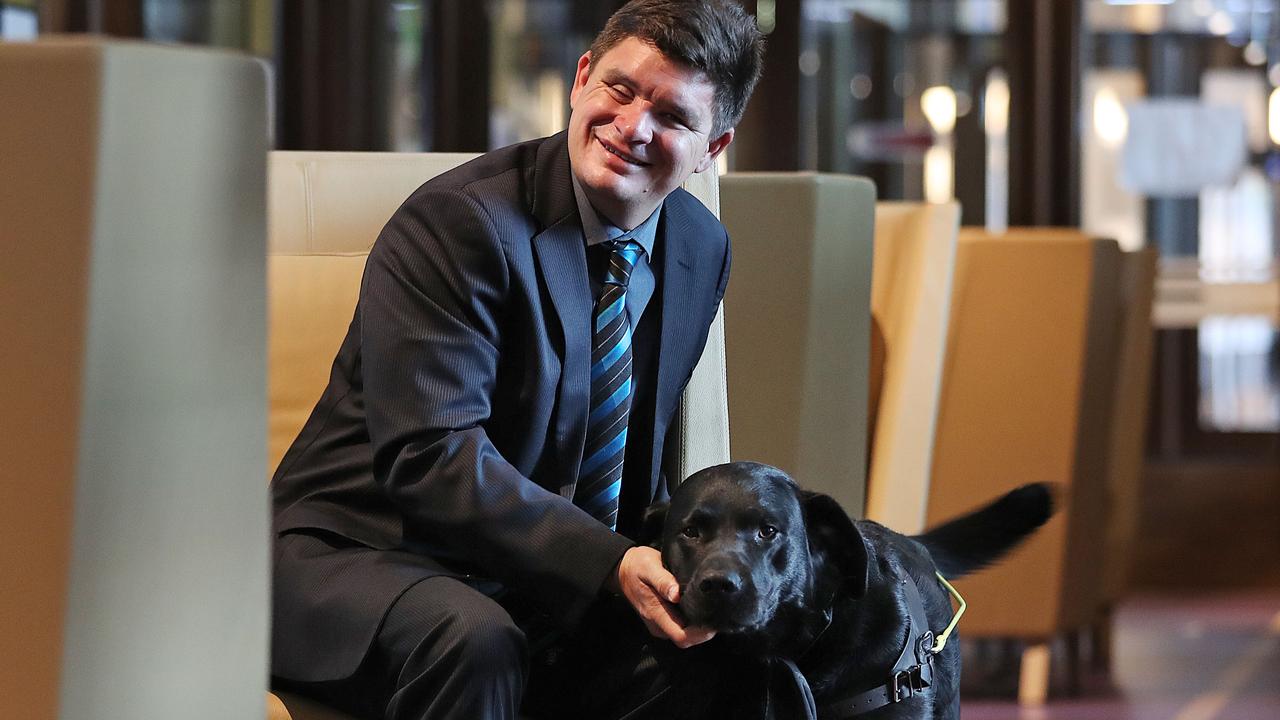 Former Paralympian and University of Queensland law lecturer Associate Professor Paul Harpur. Picture: Lyndon Mechielsen/The Australian