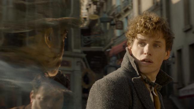 Eddie Redmayne in a scene from the movie Fantastic Beasts: The Crimes of Grindelwald. Warner Bros/Roadshow Pictures.