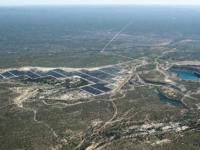 The Genex solar and future hydrogen pump project at Kidston. Photo: Michael Chambers.