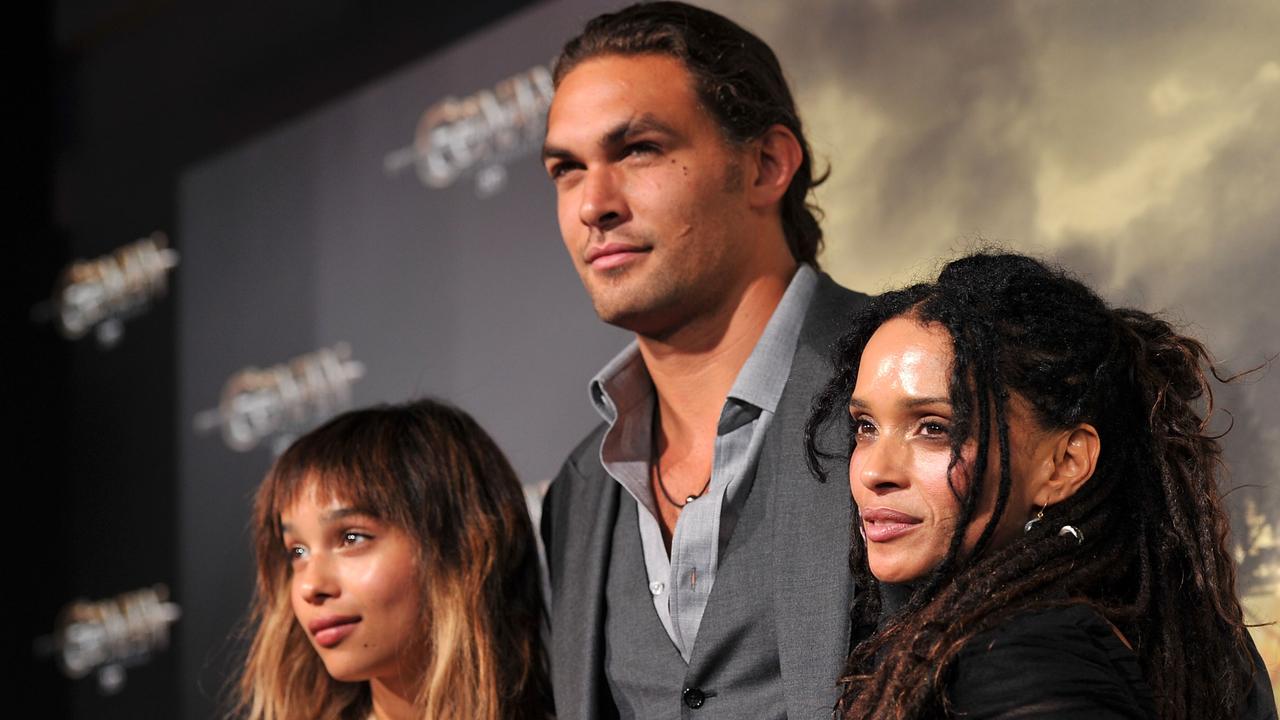 Zoe Kravitz, Jason Momoa and Lisa Bonet in 2011. Picture: Alberto E Rodriguez/Getty Images