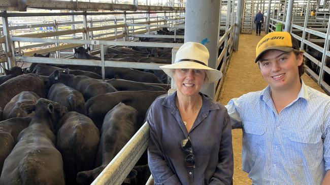 Megan Peterkin and Angus Courtney Ormidale, Tallangatta are selling 150 Angus steer and heifer weaners at Wodonga.